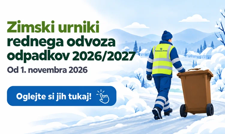 Zimski urnik odvoza odpadkov 2026/27