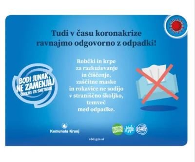 Odgovorno z odpadki tudi v času koronakrize