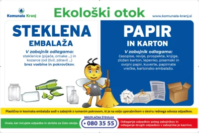 Pojasnila ob umiku rumenih zabojnikov z eko otokov