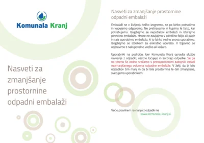 Nasveti za zmanjšanje prostornine odpadni embalaži