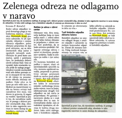 Kam z biološkimi odpadki?