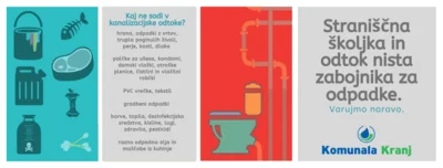 Kaj ne sodi v kanalizacijske odtoke?