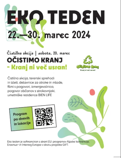 Vabilo na 23. tradicionalno čistilno akcijo in EKO teden
